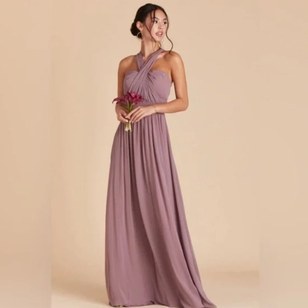 Birdy Grey Convertible Grace Dress Dark Mauve Size Small